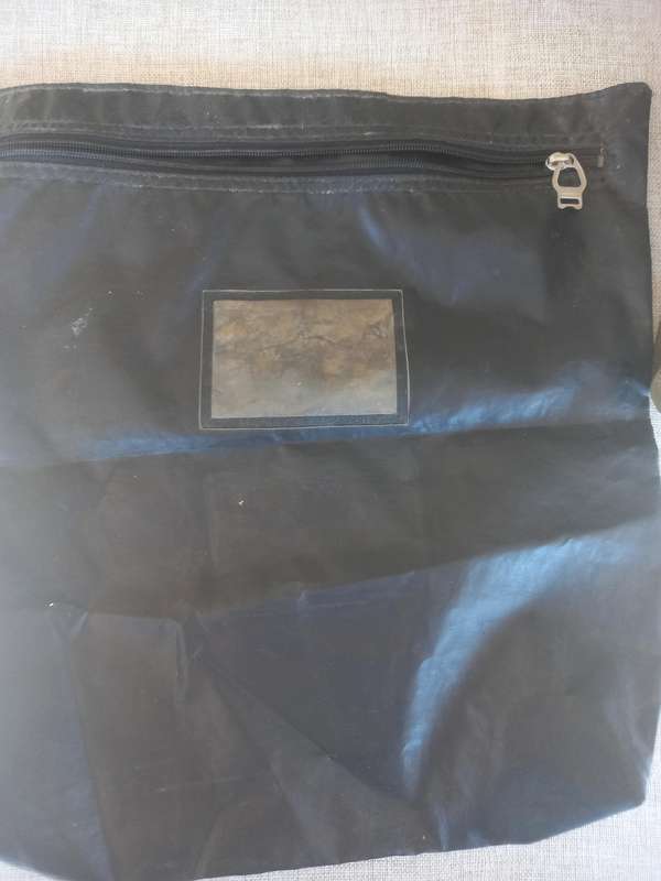 Post and Telecommunications (SA Post Office) metal box and a cash bag
