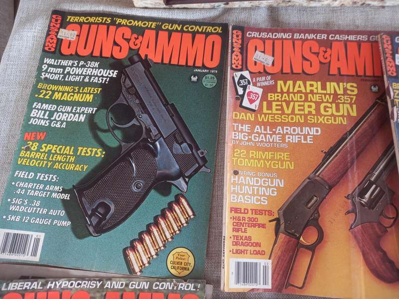Guns & Ammo x 9 Issues ( 1979 and 1980)