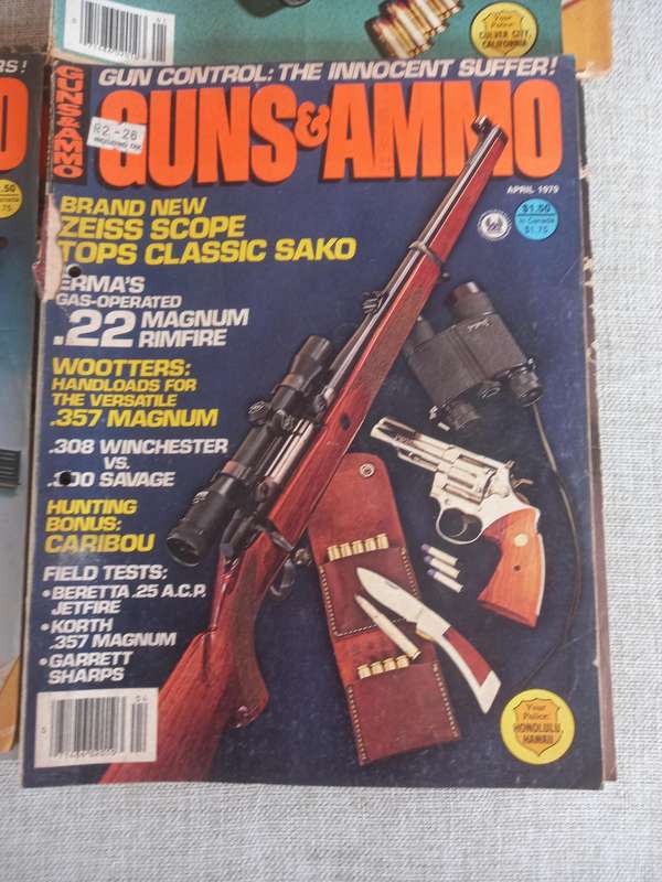 Guns & Ammo x 9 Issues ( 1979 and 1980)