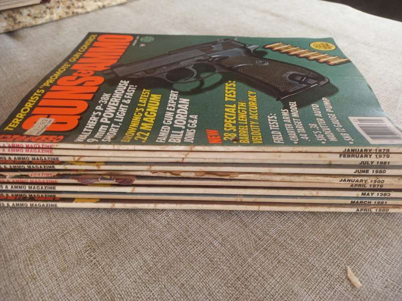 Guns & Ammo x 9 Issues ( 1979 and 1980)