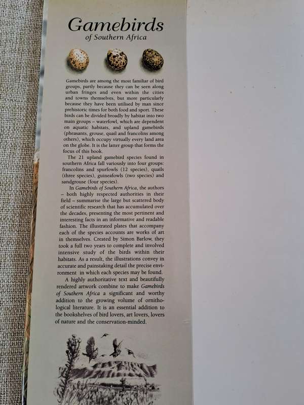 Gamebirds of Southern Africa - Rob Little, Time Crowe, Simon Barlow