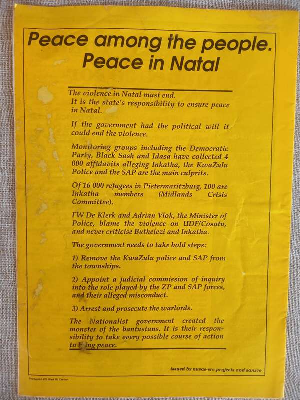 Natal - The killing fields of apartheid