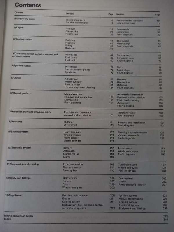 Datsun 120Y - Haynes - Owners Workshop Manual - 1973 to 1978