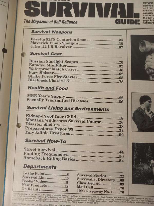 American Survival Guide - the magazine of self reliance - April 1993