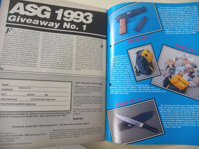 American Survival Guide - the magazine of self reliance - April 1993