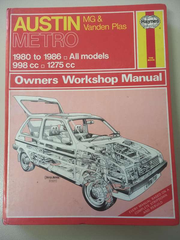 Austin Metro MG and Vanden Plas - Haynes - Owners Workshop Manual