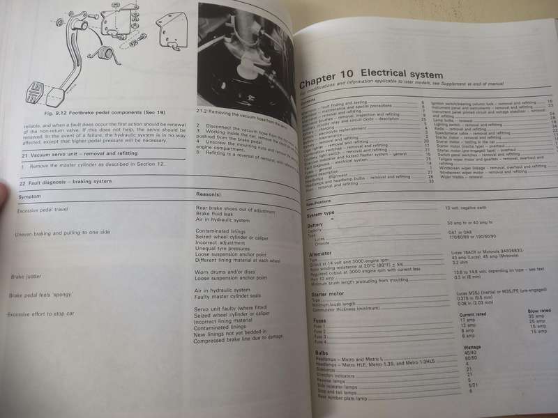 Austin Metro MG and Vanden Plas - Haynes - Owners Workshop Manual