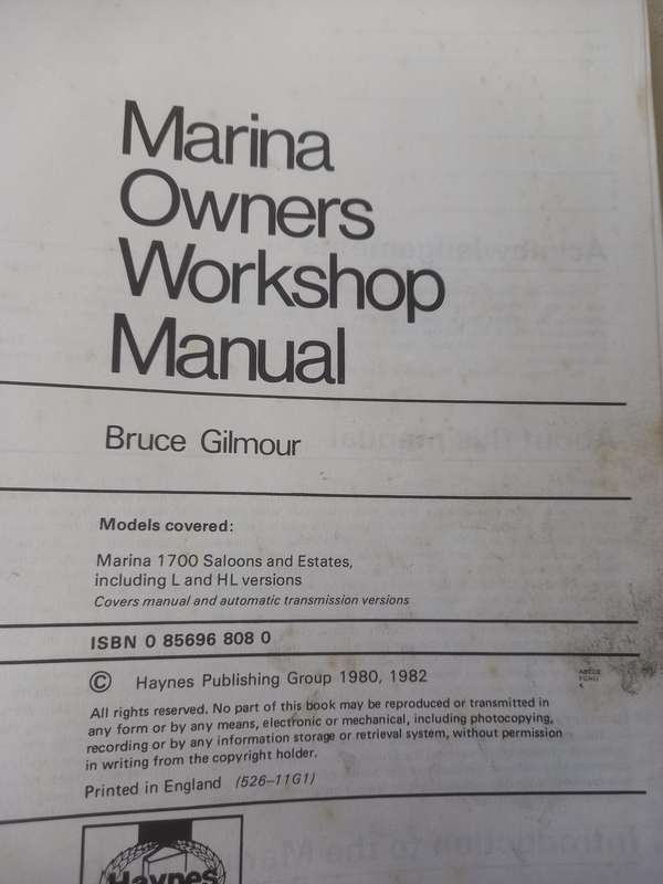 Morris Marina 1700 - Haynes - Owners Workshop Manual