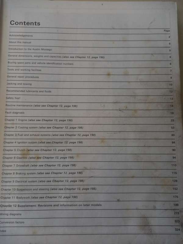 Austin MG and Vanden Plas Montego - Haynes - Owners Workshop Manual