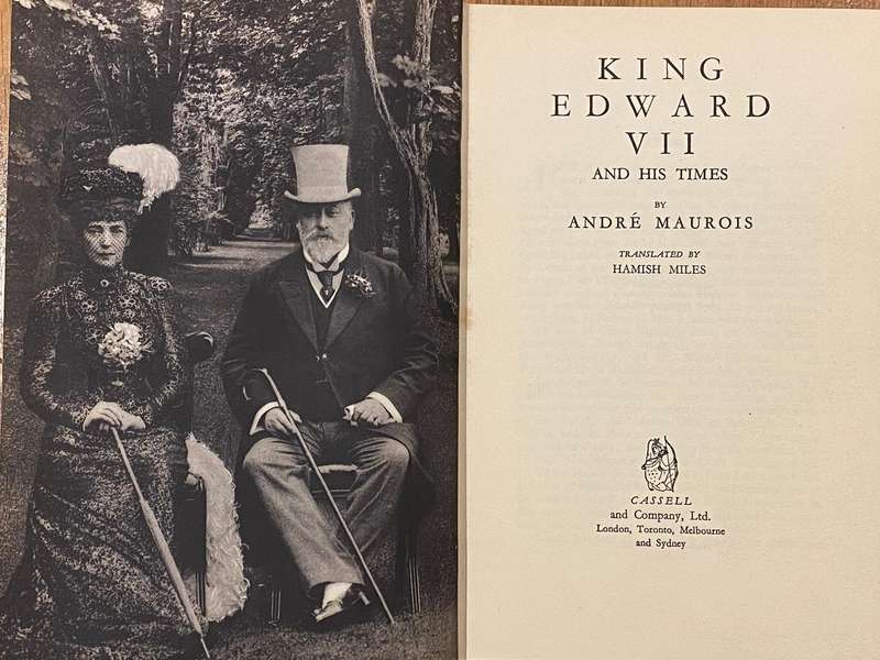 King Edward VII and His Times (1936) - Royal Airforce Stamped Library Copy w/ 1942-46 Base Stamps