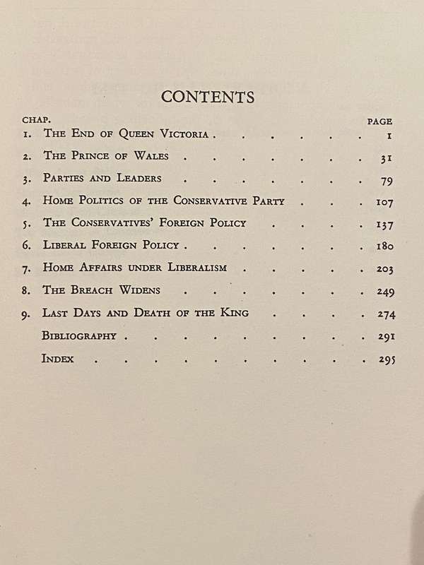 King Edward VII and His Times (1936) - Royal Airforce Stamped Library Copy w/ 1942-46 Base Stamps