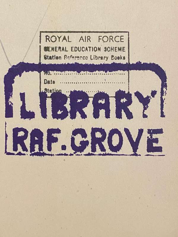 King Edward VII and His Times (1936) - Royal Airforce Stamped Library Copy w/ 1942-46 Base Stamps