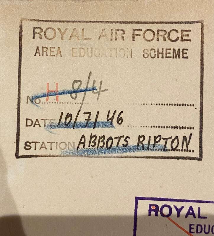 King Edward VII and His Times (1936) - Royal Airforce Stamped Library Copy w/ 1942-46 Base Stamps