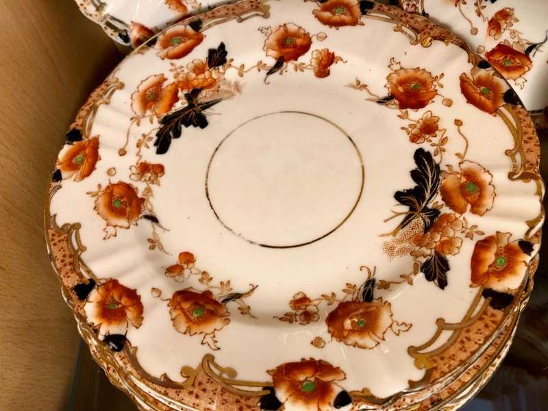 Antique Royal Albert Ena Tea Set  Crown China (c. 19051907)  28 Pieces