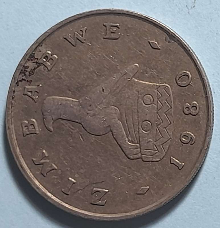 1980 - 1 DOLLAR - $1 COIN - ZIMBABWE