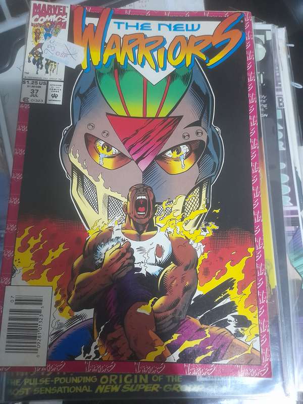 New Warriors no:37  old rare vintage collectable July
