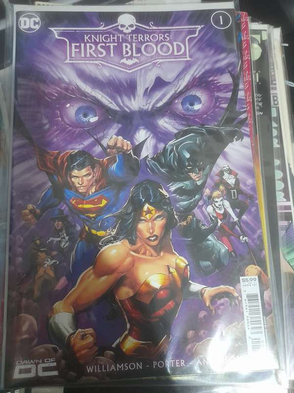 Night terrors first blood comic book superman batman and more baged no: 1