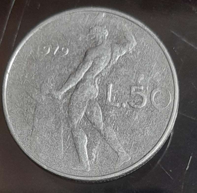 Italiana 50 liere coin