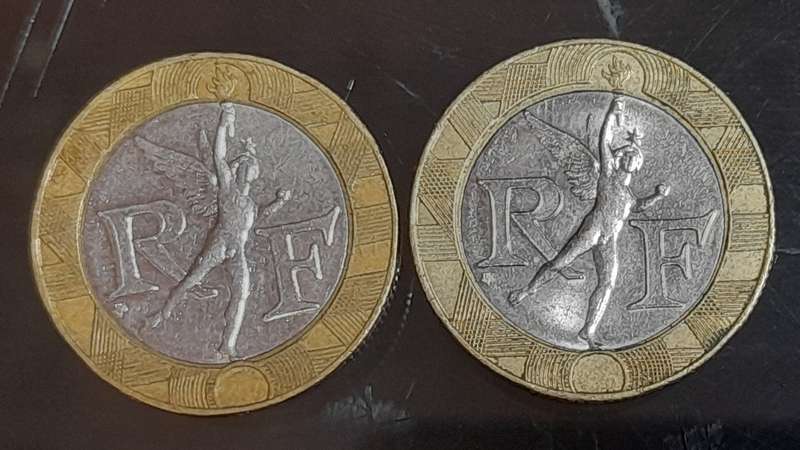France coin x2 of 1991