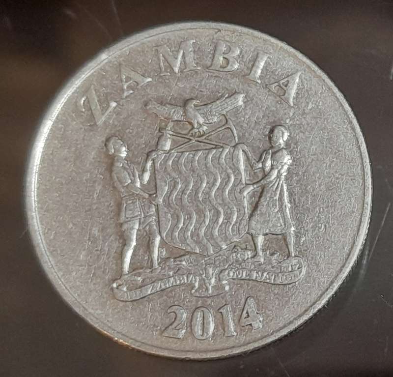 Zambia 2014 coin used