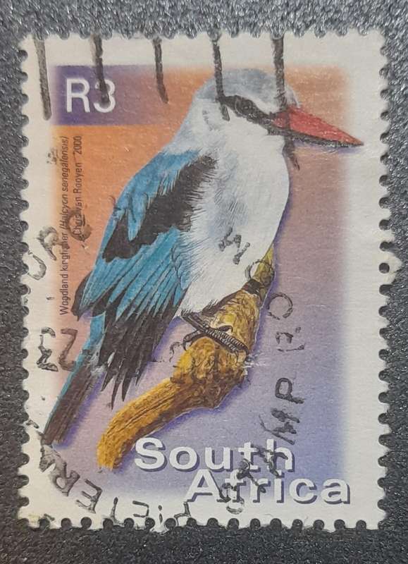 South Africa Woodland Kingfisher  2000 Stamp