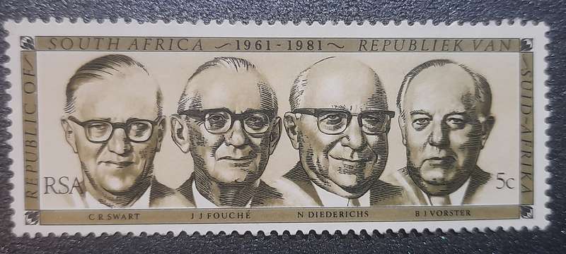 South Africa  Presidents 1961 - 1981  5c