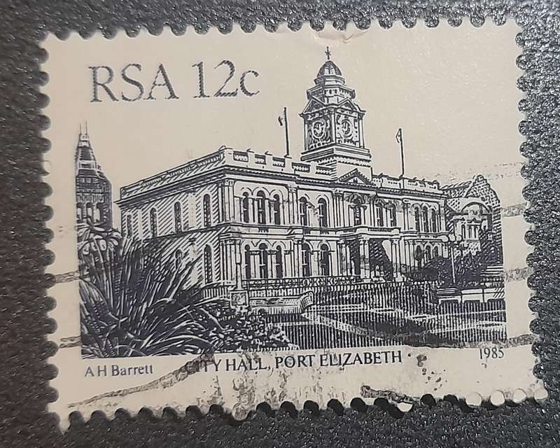 South Africa City Hall P.E 1985  Stamp 12c