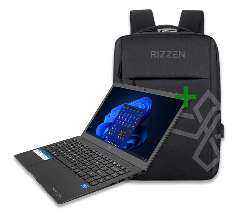 RIZZEN R40 14.1-inch HD Notebook, Windows 11 Pro, 4GB,128GB + Bag
