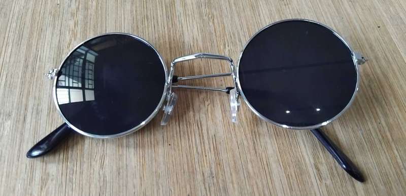 Black Tinted John Lennon style sunglasses