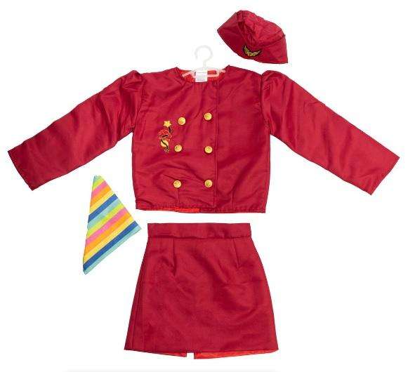 Air Hostess / Flight Attendant Costume For Girls