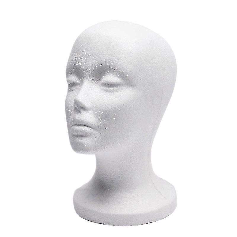 Mannequin Display Head - White Polystyrene