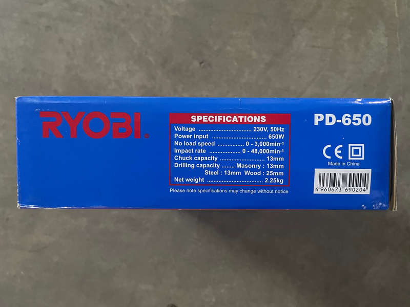RYOBI 650W Impact Corded  Drill PD-650