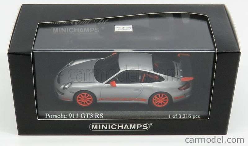 Porsche 911 (997) GT3 RS - 2006 - Artic Silver/Orange - Ltd to 3216 pcs