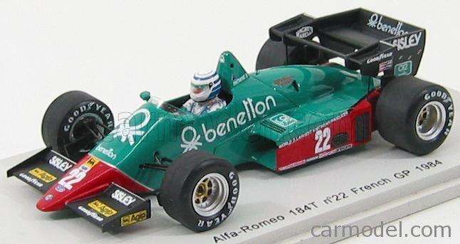 Alfa Romeo 184T - #22 - French GP 1984 - Riccardo Patrese