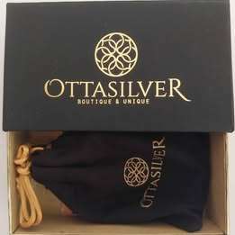 Original OttaSilver Panther Head Design Silver Bracelet with Gold Plated CZ Diamonds. Unisex