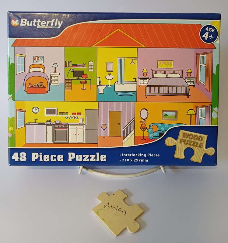 3x bundle different wooden Pre-school puzzles