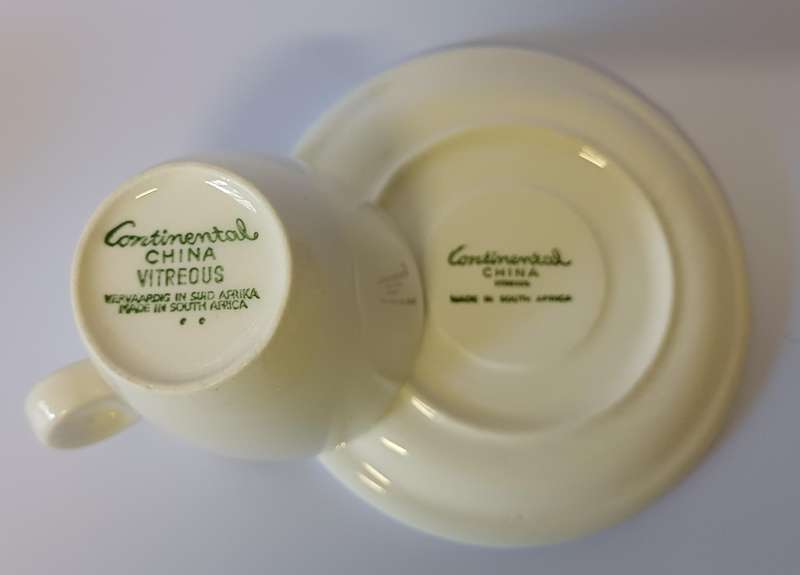 Continental china cups and saucers