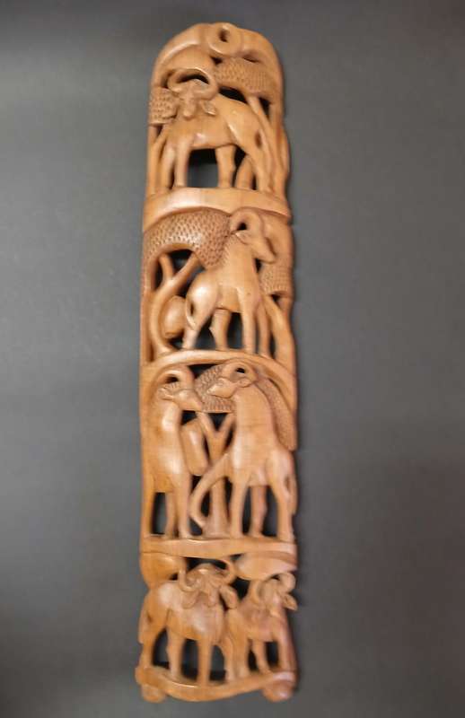 African hardwood Wall hanger carving  Central/ lowerAfrica