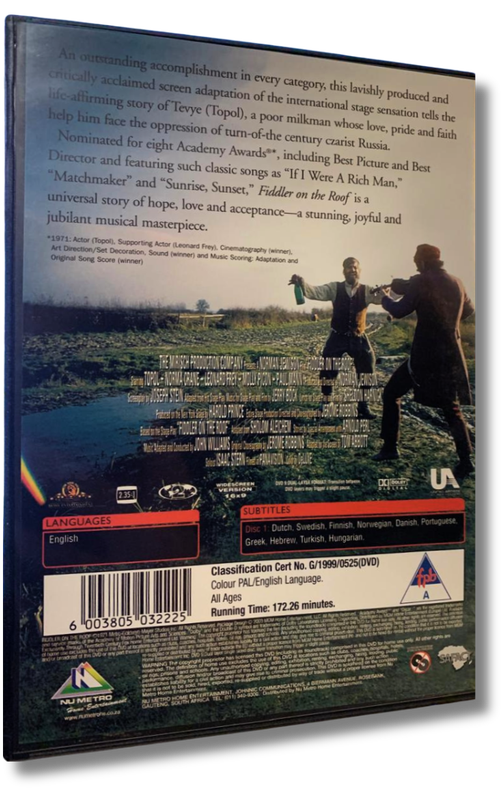 Fiddler on the Roof DVD (Topol, Norma Crane, Leonard Frey  )
