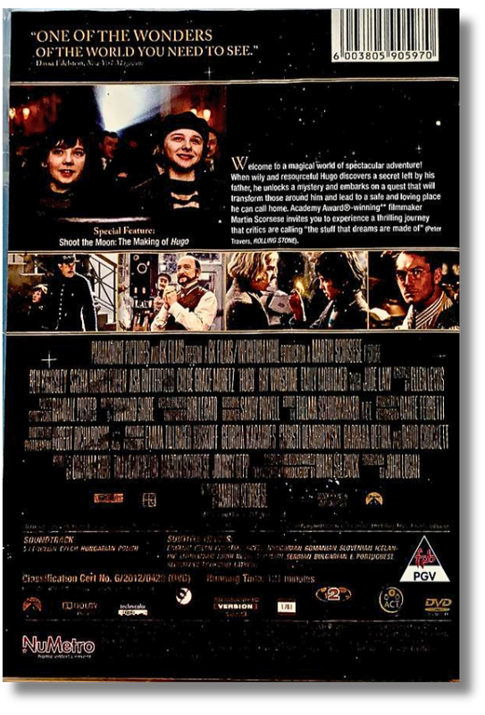 Hugo DVD (Asa Butterfield. Ben Kingsley. Chloë Grace Moretz )