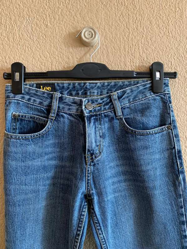 Retro Navy Blue Denim Jeans | Bootcut Style