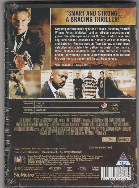 Street Kings DVD (Keanu Reeves , Forest Whitaker)