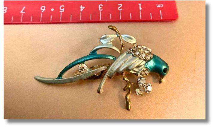 Vintage-Inspired Floral & Bird Brooch Set  Elegant Enamel and Crystal Pins