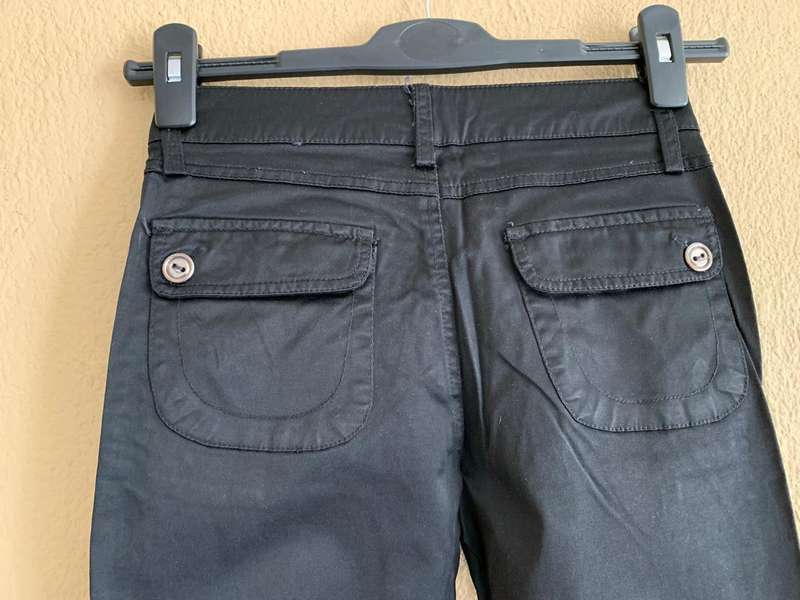 Shiny Polyester Straight-Leg Jeans | Ideal for Petite Sizes
