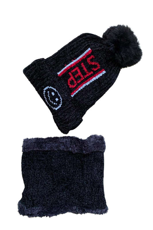 Unisex Winter Beanie Hat & Neck Warmer Set Soft Stylish & Warm