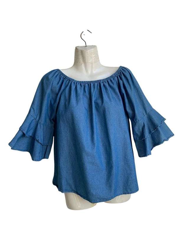 New Feelings Wide-Neck Top 3/4 Sleeve | Size M