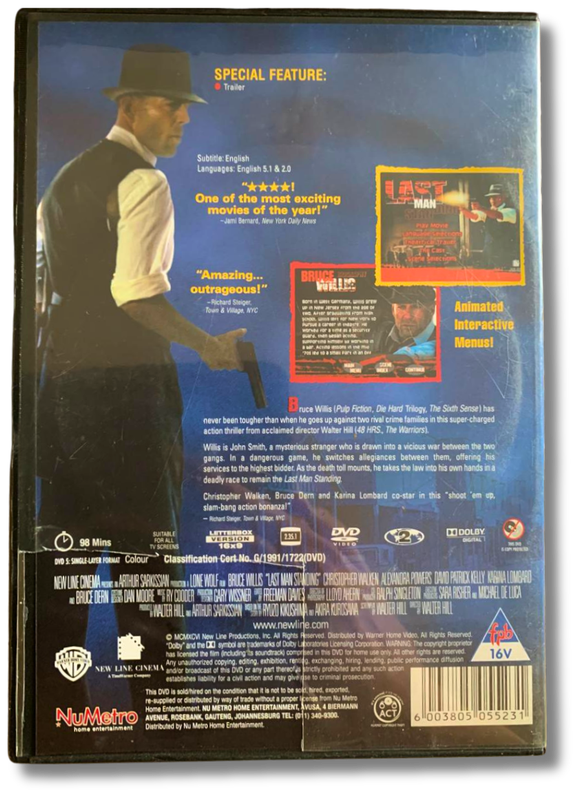 Last Man Standing DVD (Bruce Willis, Bruce Dern,Christopher Walken  )
