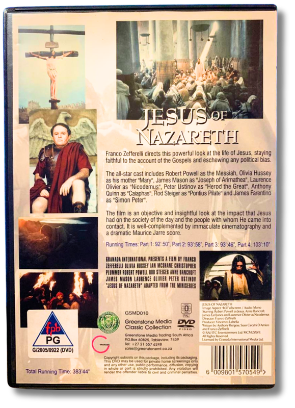 Jesus of Nazareth 2xDVD (Robert Powell, Olivia Hussey )