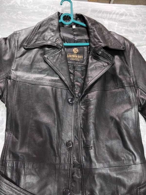 Men's Matrix Style Leather Trench Coat