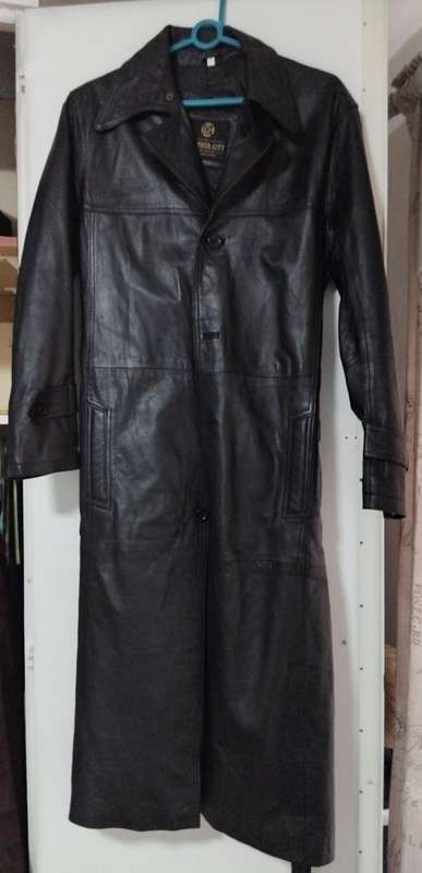 Men's Matrix Style Leather Trench Coat